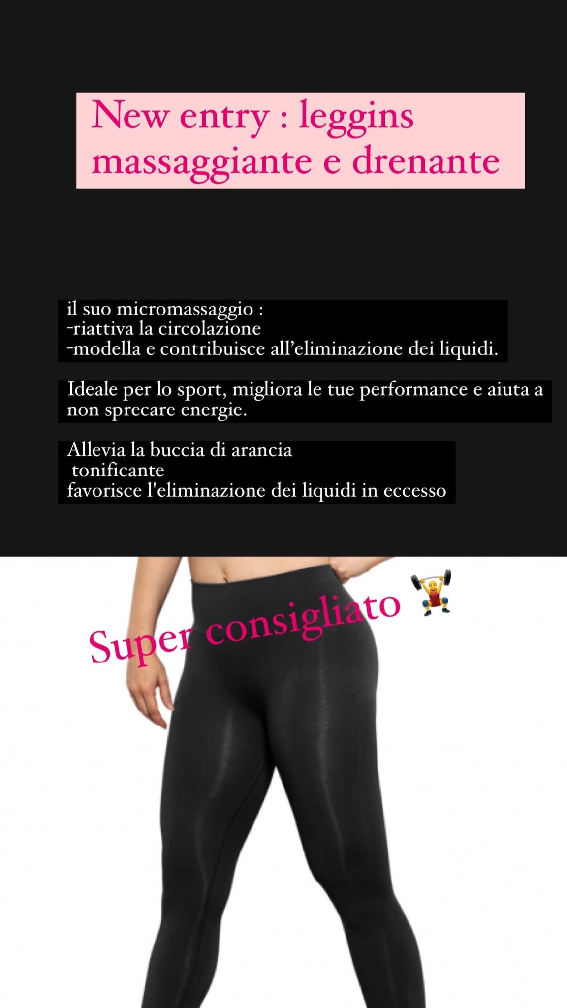 Leggins modellante e bruciagrassi